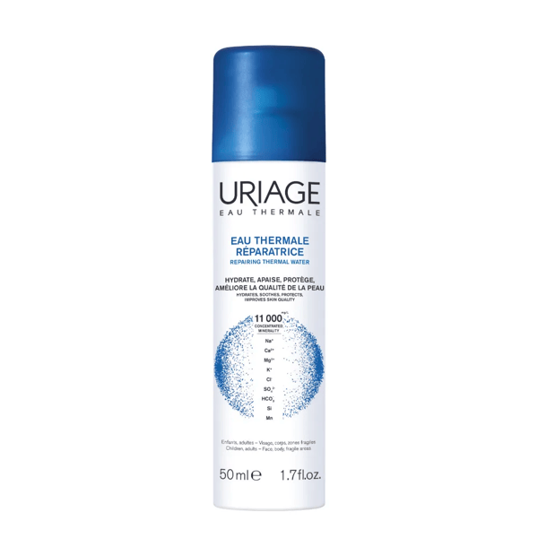 Uriage Acqua Termale Riparatrice Spray 50 ml Idratante e Protettiva Viso e Corpo Per Tutti i Tipi di Pelle
