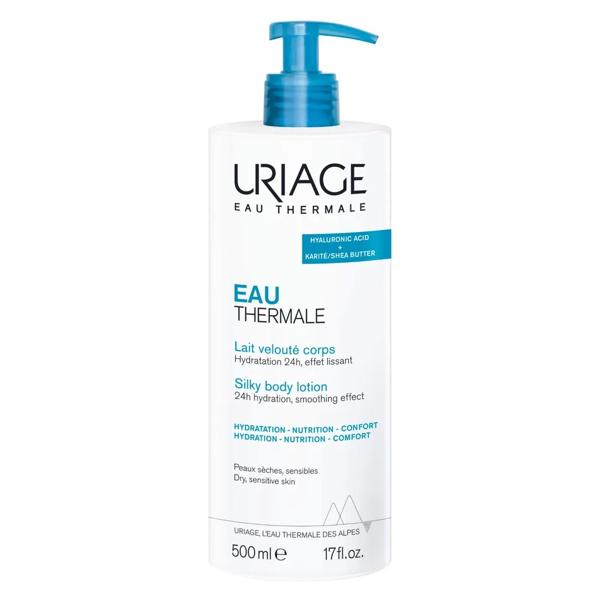 Uriage Eau Thermale Latte Idratante Velluttato Corpo 500 ml Acido Ialuronico Pelle Secca e Sensibile