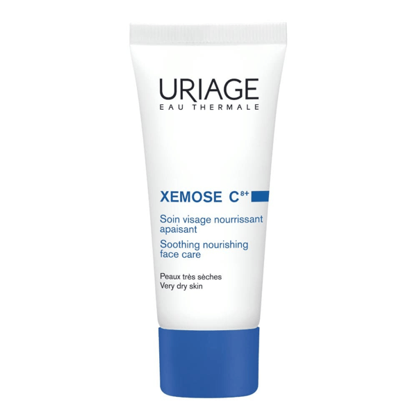 Uriage Xémose C8+ Crema Viso Lenitiva 40 ml Nutre e Lenisce Pelle Atopica Con Eczema e Prurito Con 8 Ceramidi