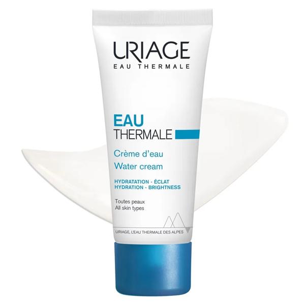 Uriage Eau Thermale Crema Idratante Viso 40 ml Con Acido Ialuronico Per Pelle Sensibile Secca e Rughe Sottili
