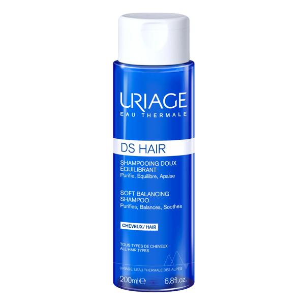 Uriage DS Hair Shampoo Delicato Riequilibrante 200 ml Tutti i Tipi di Capelli e Cuoio Capelluto Sensibile