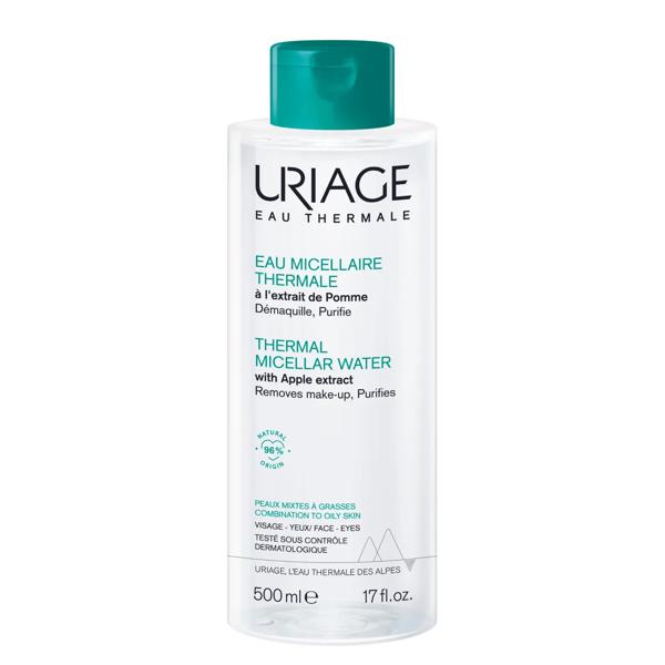 Uriage Acqua Micellare Termale Viso 500 ml Per Pelle Mista Grassa Acneica Deterge Strucca e Purifica