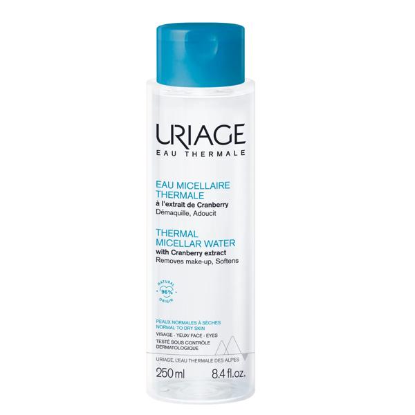 Uriage Acqua Micellare Termale Viso Occhi e Labbra 250 ml Per Pelle Normale o Secca Deterge e Strucca