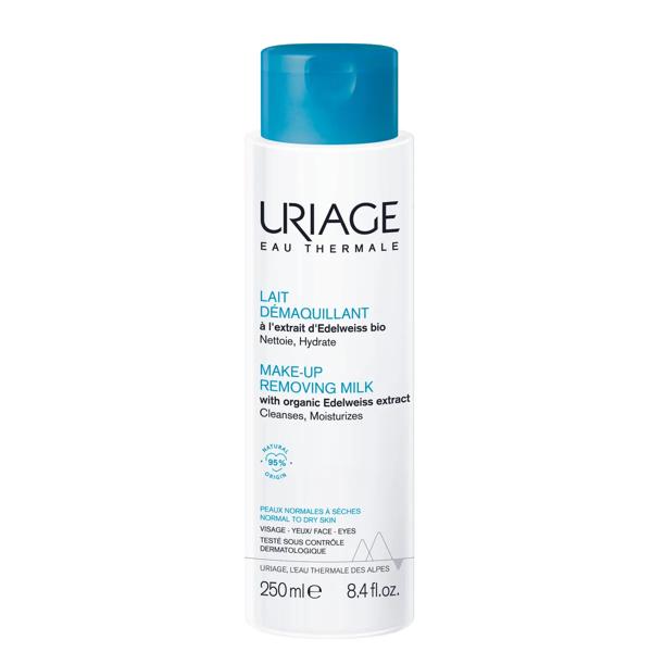 Uriage Latte Detergente E Struccante 250 ml Tutti Tipi di Pelle Anche Sensibile Viso Occhi e Labbra