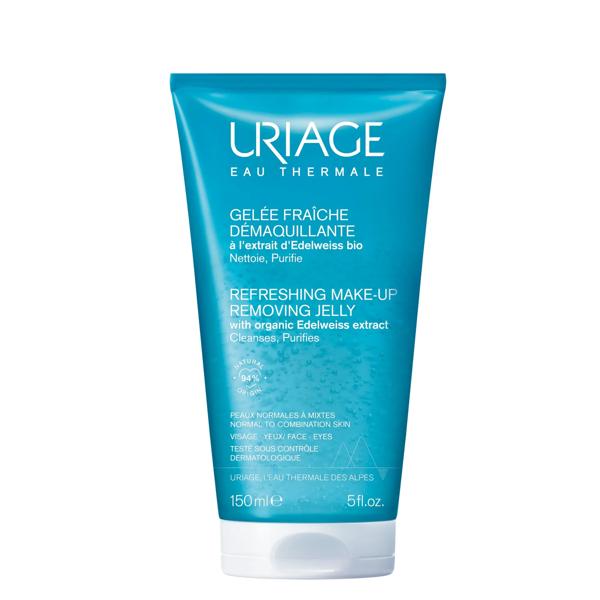 Uriage Gel Detergente Struccante Fresco Viso 150 ml Purifica Pelle Sensibile Normale o Secca