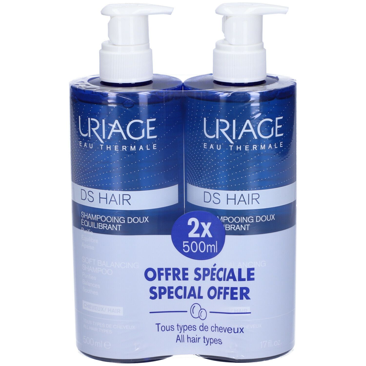 Uriage Ds Hair Shampoo set da 2 2x500 ml