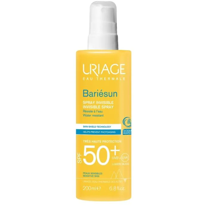 Uriage Bariésun Spray Invisibile Spf50+ Protezione Per Pelli Sensibili 200ml