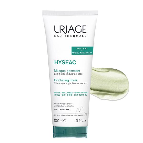 Uriage Hyseac Maschera Esfoliante Pelle Grassa e Lucida 100 ml Leviga Opacizza Con Acido Malico — confronto prezzi