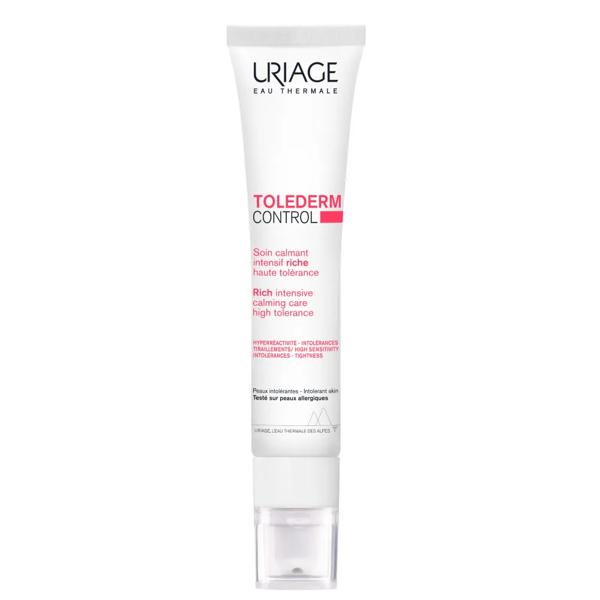 Uriage Tolederm Control Crema Ricca Lenitiva Viso 40 ml Idratante Per Pelle Intollerante Secca e Allergica