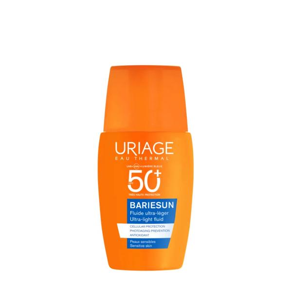 Uriage Bariésun Fluido Ultra-leggero Invisibile SPF50+ 30 ml Solare Per Viso e Pelle Sensibile
