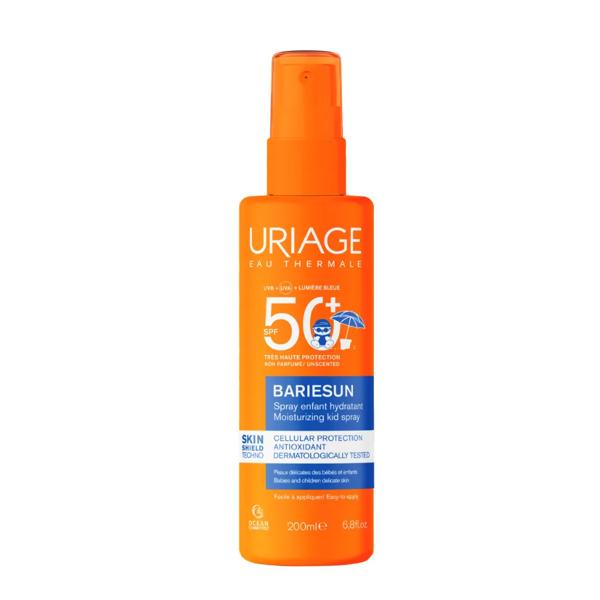 Uriage Bariésun Spray Bambini SPF50+ 200 ml Per Pelle Sensibile Viso e Corpo Senza Profumo