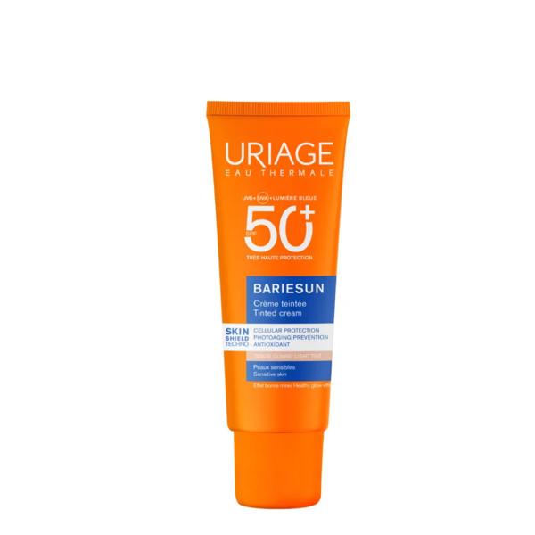 Uriage Bariésun Crema Colorata Chiara SPF50+ 50 ml Solare Per Viso e Pelle Sensibile Idrata e Protegge