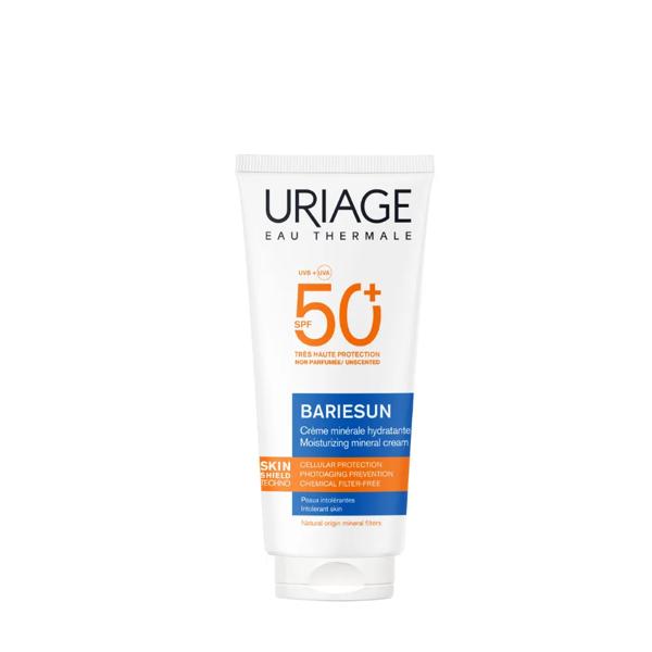 Uriage Bariésun Crema Minerale SPF50+ 100 ml Per Pelle Intollerante Allergica e Atopica di Bambini e Adulti