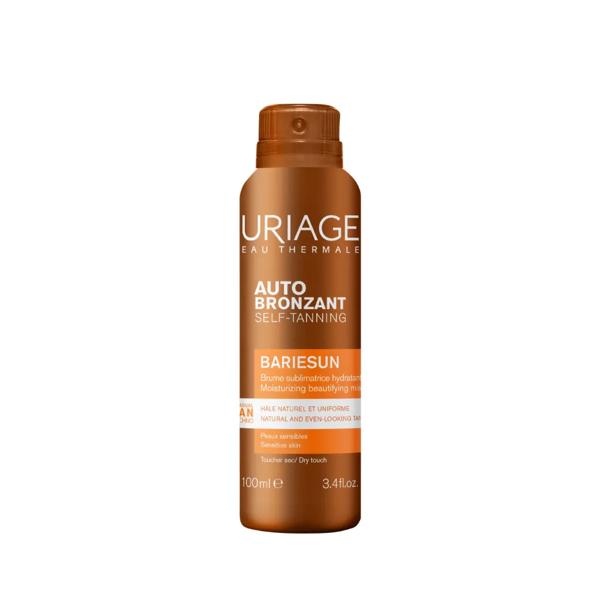 Uriage Bariésun Autoabbronzante Spray Idratante Illuminante 100 ml Per Pelle Sensibile Viso e Corpo