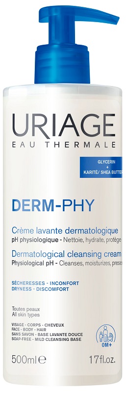 Uriage Derm-PHY Creme Lavante Dermatologica, 500ml