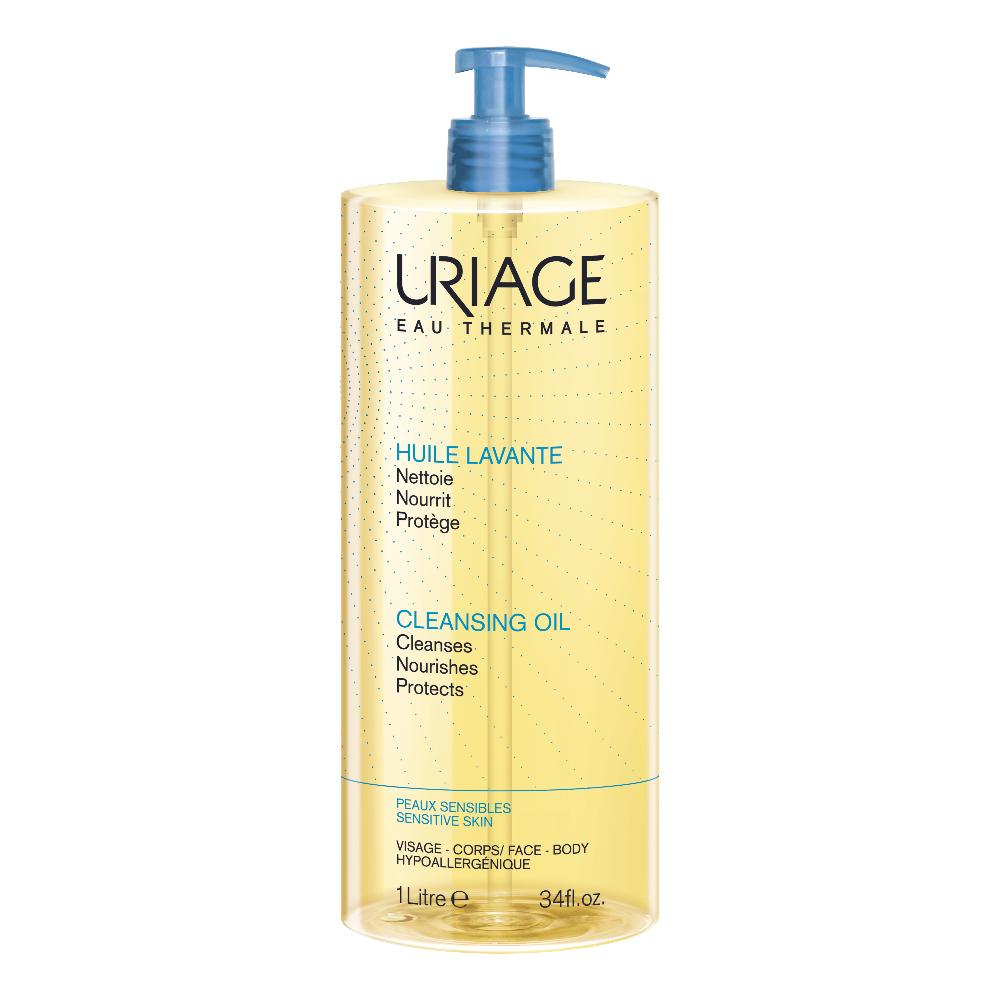 URIAGE DERM-PHY Olio Lavante Dermatologico bagno e doccia, pelle secca sensibile 1000 ml