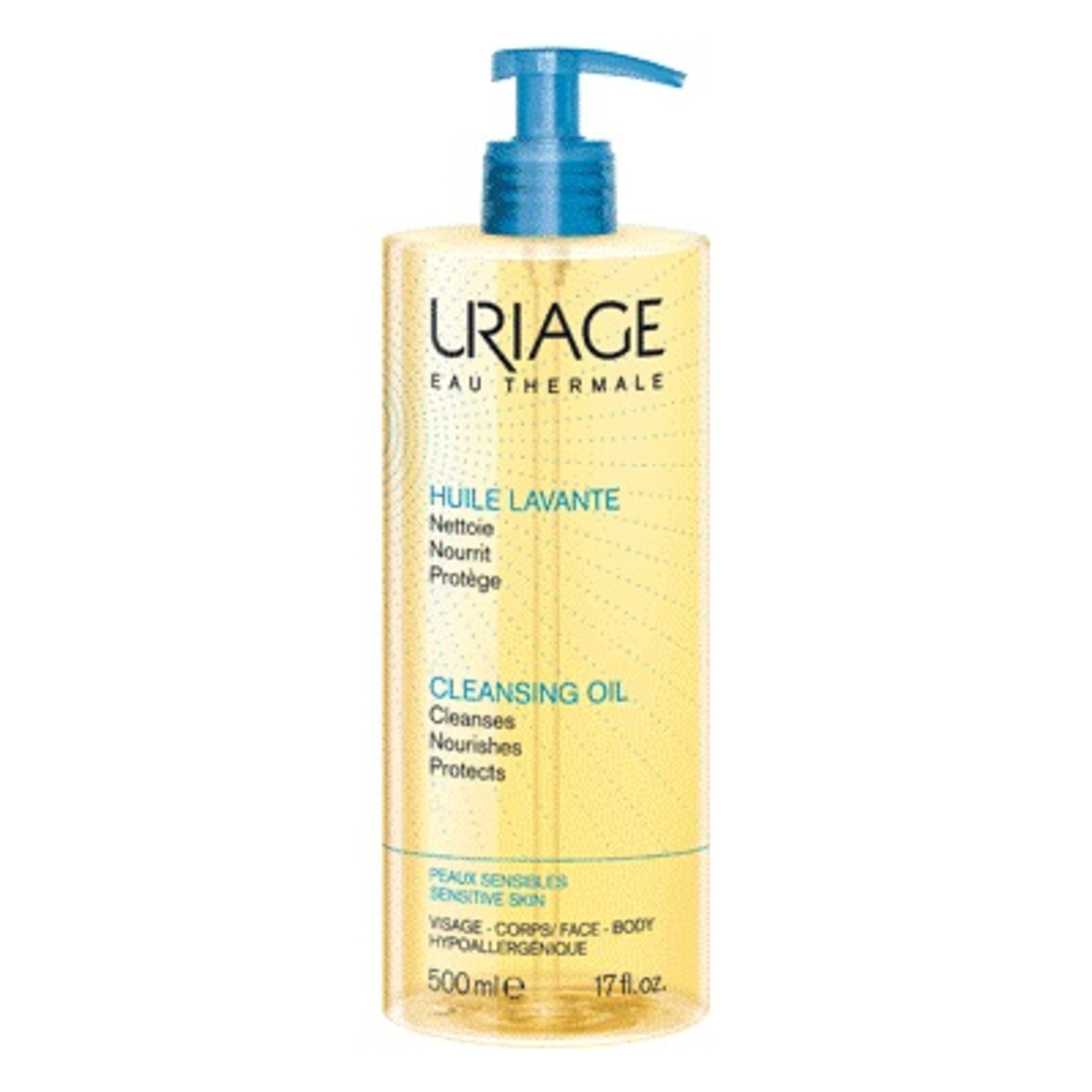 URIAGE DERM-PHY Olio Lavante Dermatologico bagno e doccia, pelle secca sensibile 500 ml — confronto prezzi
