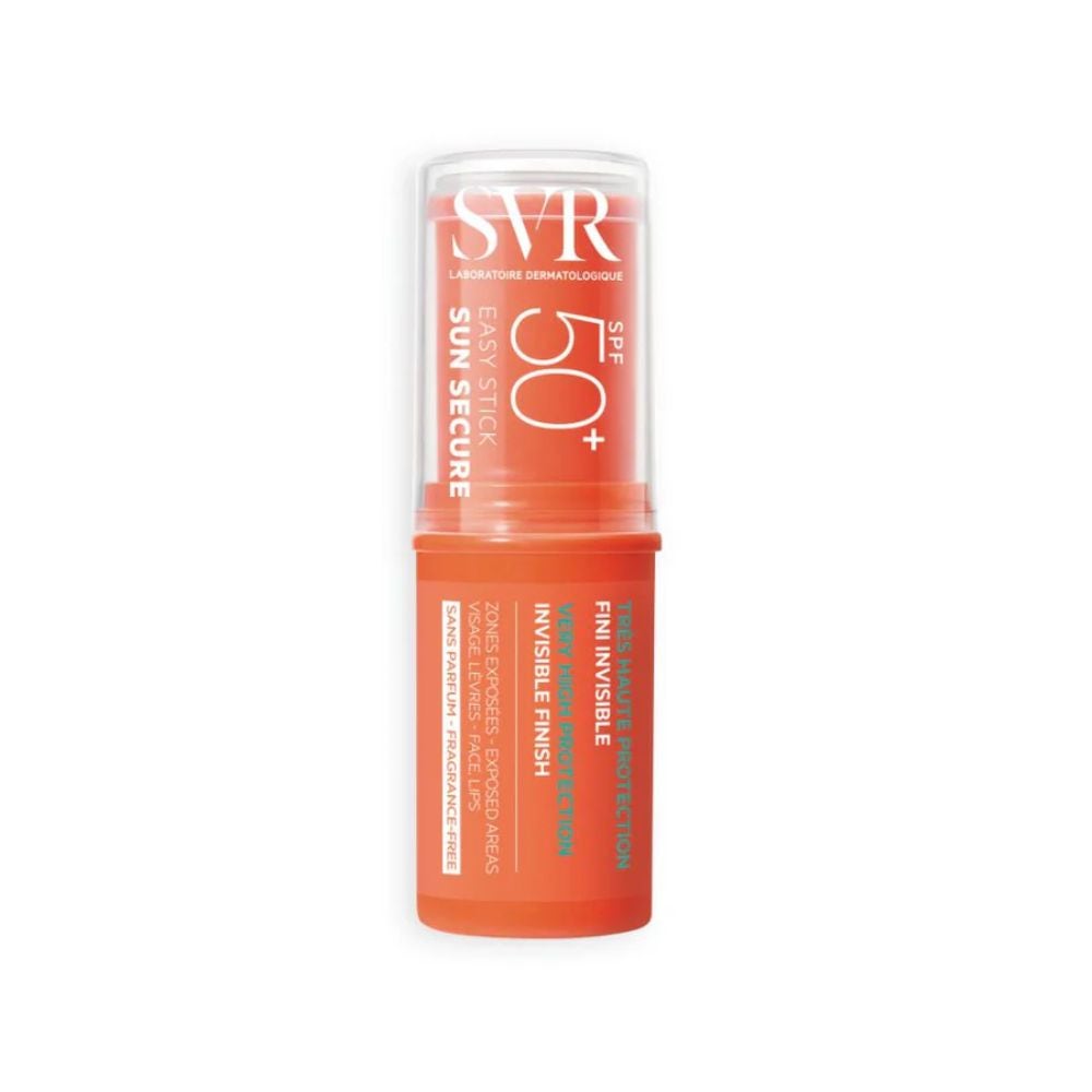 SVR Sun Secure - Easy Stick SPF50+ Protezione Solare Invisibile Molto Alta, 10g
