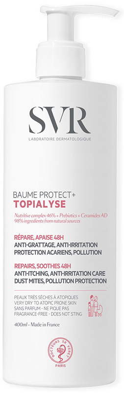 SVR Topialyse - Baume Protect Balsamo Lenitivo Protettivo Pelle Allergica, 400ml