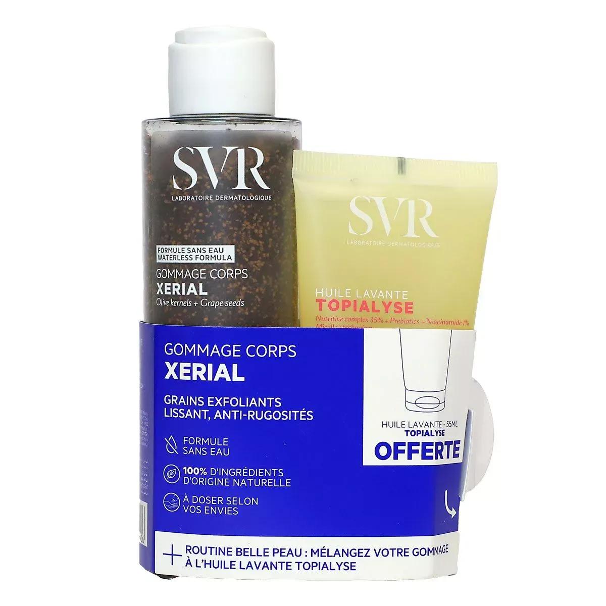 XERIAL SET 1 GOMMAGE CORPS + 1 TOPIALYSE HUILE LAVANTE