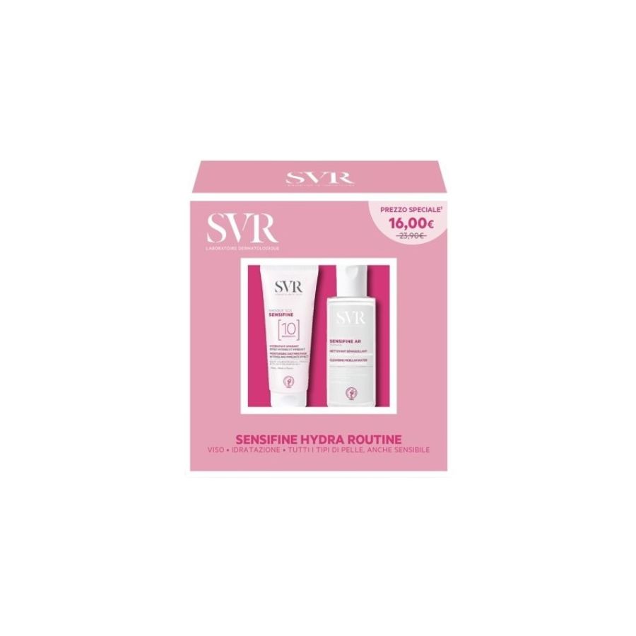 svr sensifine hydra routine maschera viso e acqua micellare