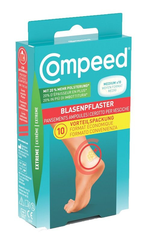 Compeed® Cerotto Per Vesciche Extreme 4,2 x 6,8 cm - Risparmia il 15% con codice: perrigo0826 10 pz — confronto prezzi