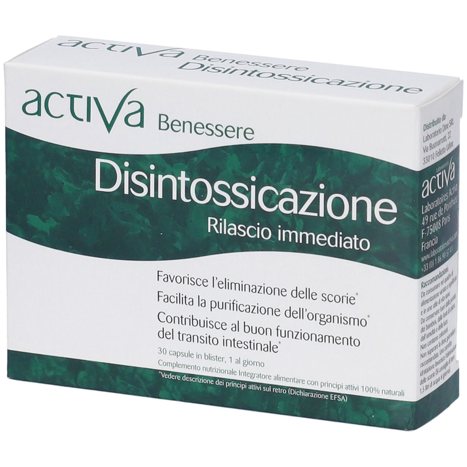 Benessere Disintossicazione 30 Capsule 14,34 g — confronto prezzi