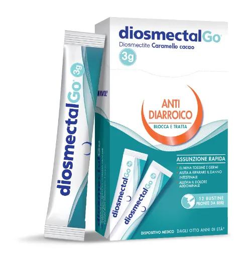 DiosmectalGo Anti diarroico Caramello Cacao 12 Bustine