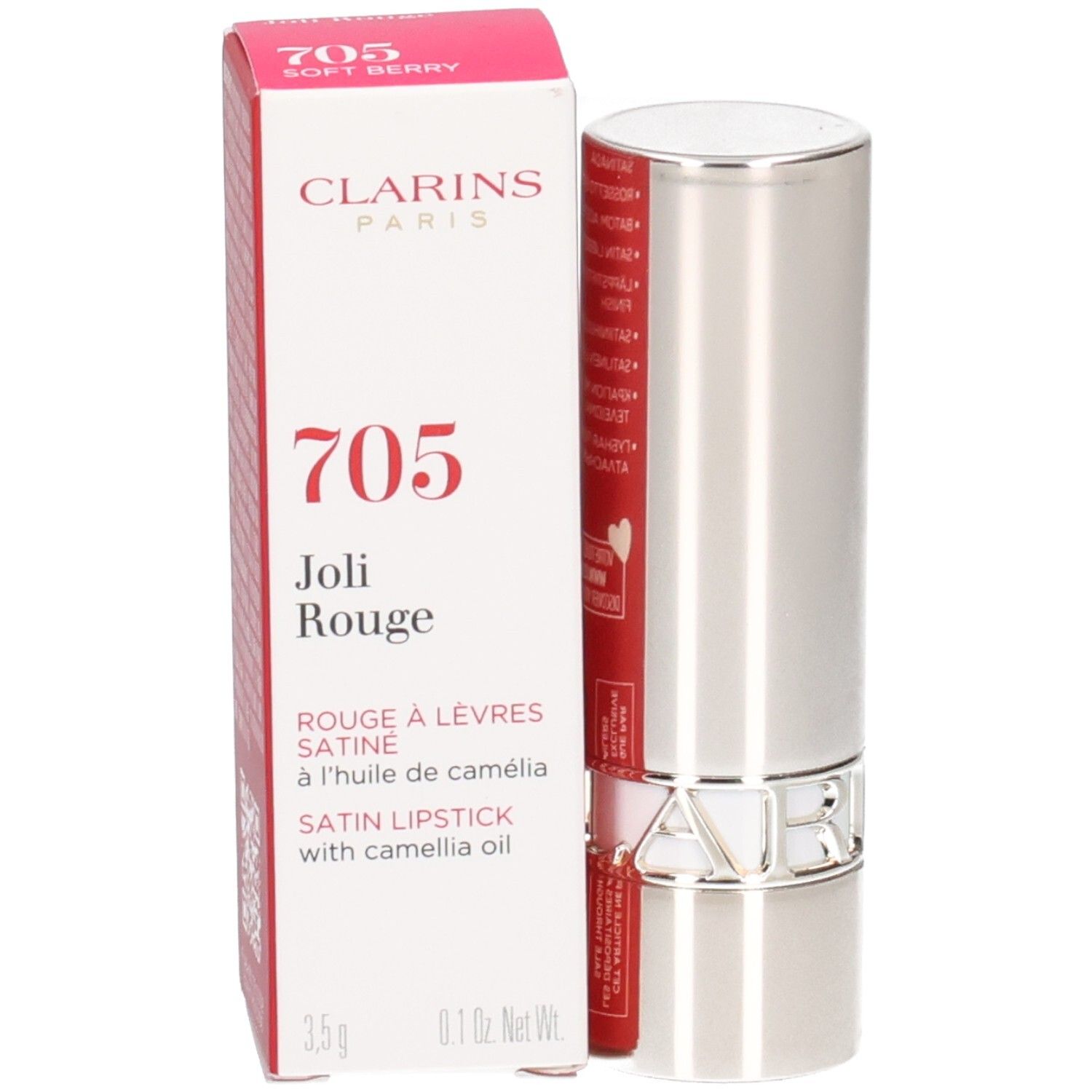 Clarins Joli Rouge Satin 705 Soft Berry Rossetto Nutriente Colore Intenso 3,5 Grammi — confronto prezzi