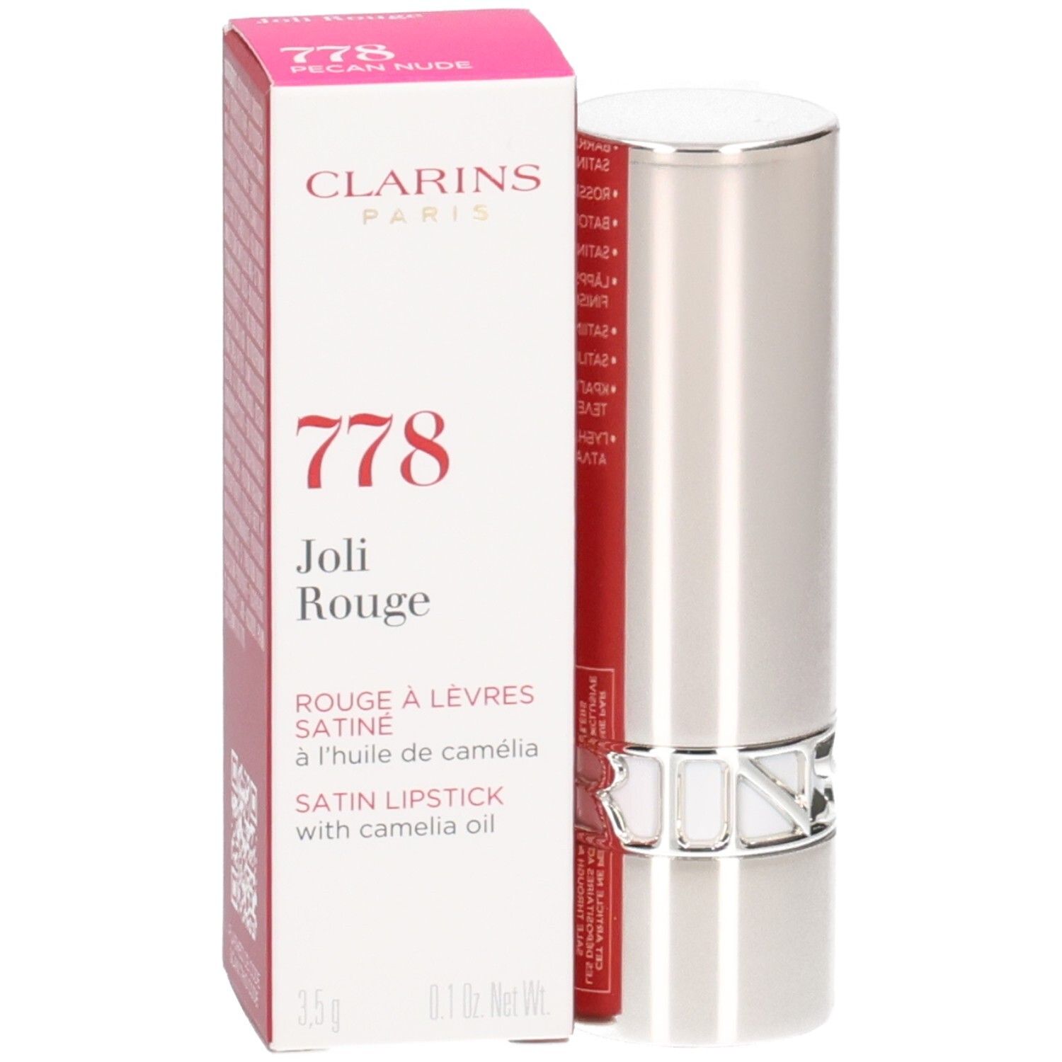 Clarins Joli Rouge Satin 778 Pecan Nude Rossetto Satinato