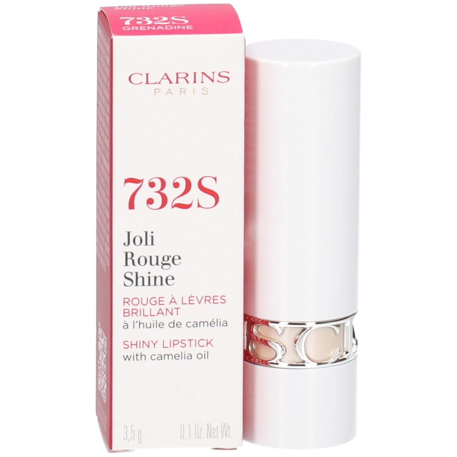 Clarins Joli Rouge Shine Rossetto 732s Grenadine, 3,5 g Make up