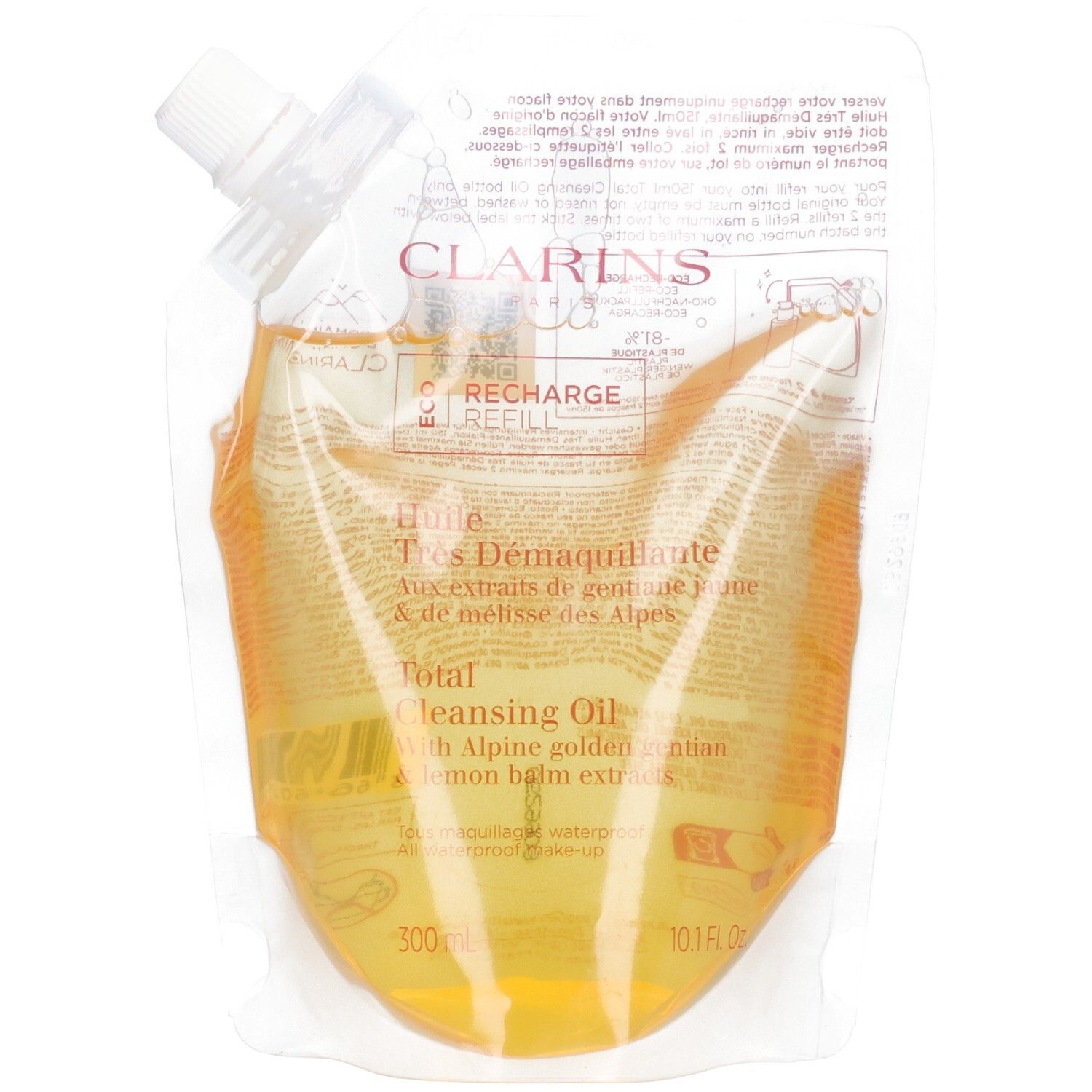Ricarica Olio Detergente Totale Clarins 300ml 300 ml Make up