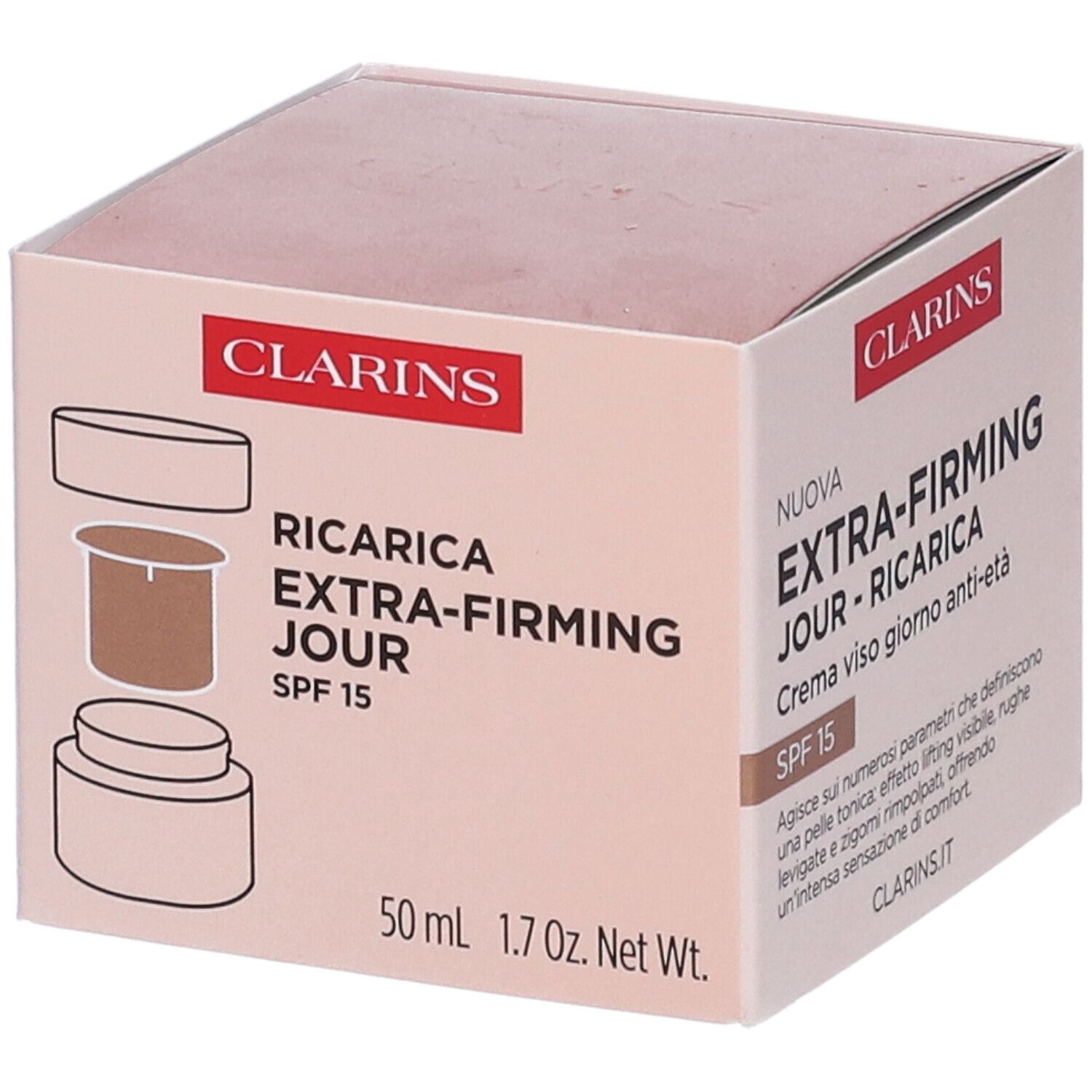 Clarins Extra-Firming Giorno SPF 15 Ricarica 50 ml Crema per la pelle