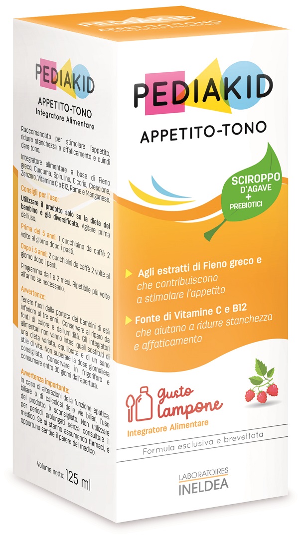 Laboratoires Ineldea Pediakid - Appetito-Tono Integratore Bambini, 125ml