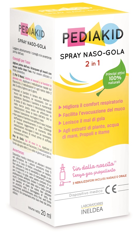PEDIAKID SPRAY NASO GOLA 20ML — confronto prezzi