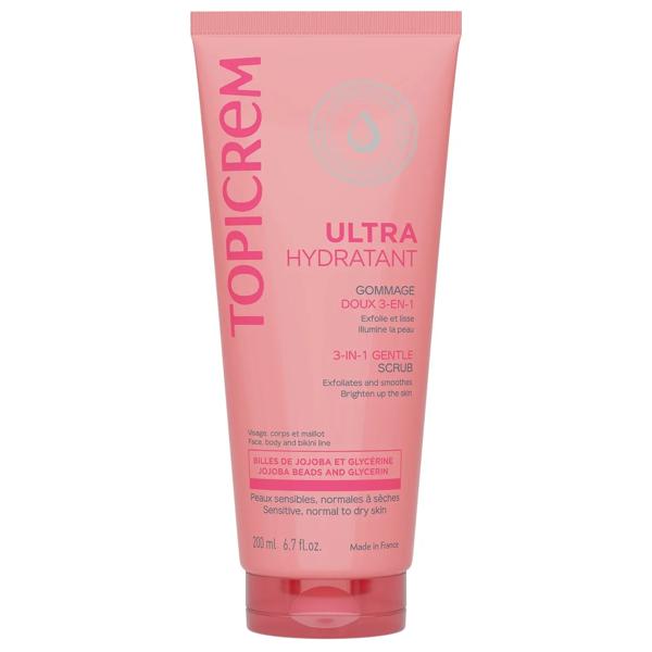 Topicrem Esfoliante Detergente Delicato Corpo 200 ml per Pelle Sensibile