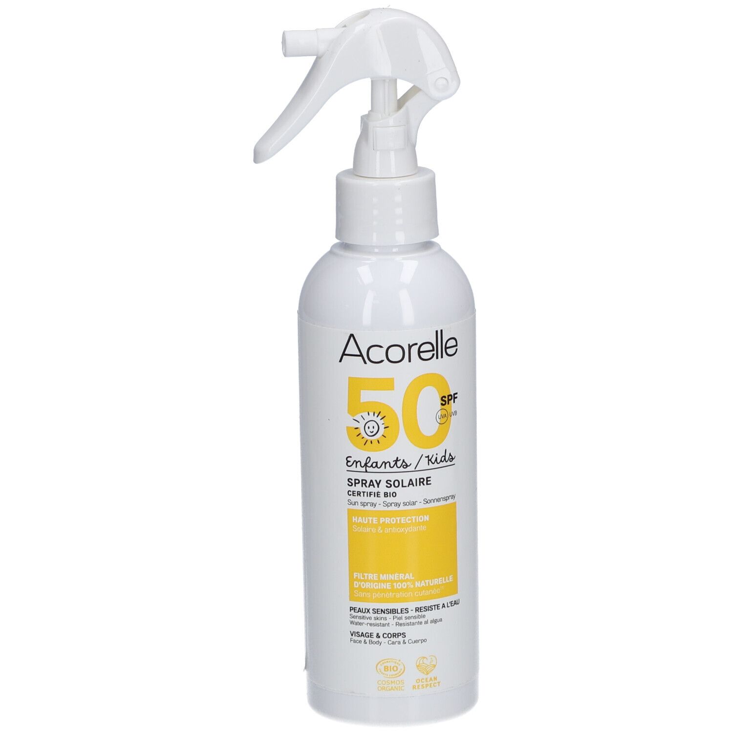 Acorelle Spray solare bambini SPF 50 150 ml Emulsione