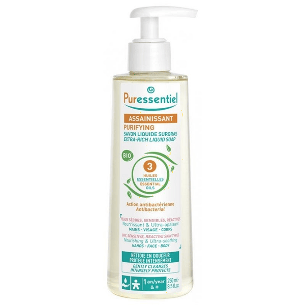 Puressentiel Sapone Liquido Purificante Per Pelle Secca e Sensibile 250 Ml