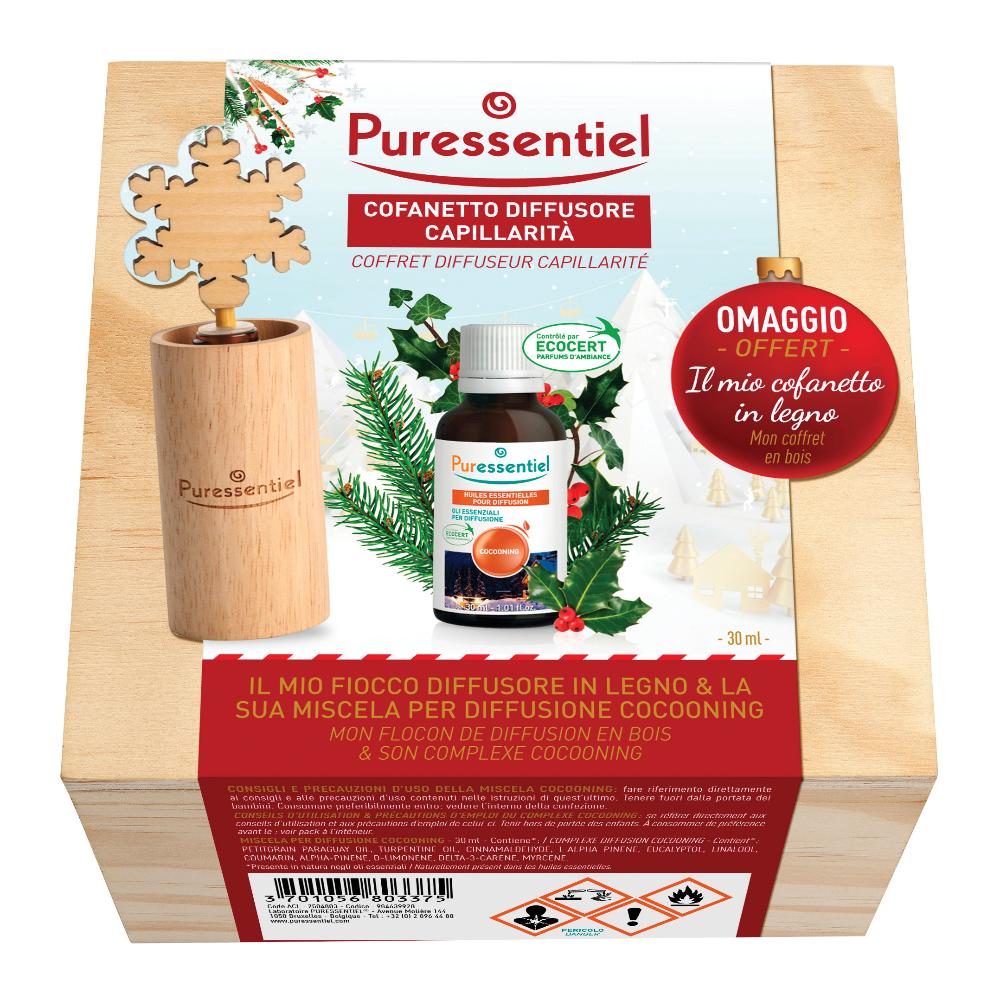 Puressentiel Cofanetto in Legno con Diffusore Fiocco e Miscela Cocooning 30ml — confronto prezzi