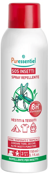 Sos Insetti Spray Repellente Vestiti&Tessuti 150 ml