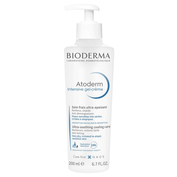 Bioderma Atoderm Intensive Gel-Creme Trattamento Antiprurito e Ultra-Fresco Per Pelle Secca e Atopica 200 ml