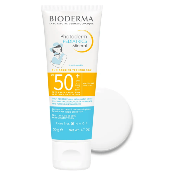 Bioderma Photoderm Pediatrics Mineral SPF50+ Protezione Solare Bimbi Viso e Corpo 50 g