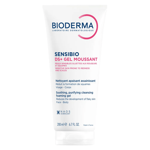 Bioderma Sensibio DS+ Moussant Gel Lenitivo Purificante Pelle Arrossata Con Squame 200 ml