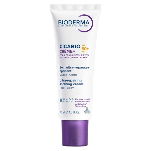 Bioderma Cicabio Crème Crema SPF50+ Riparativa Lenitiva Pelle Irritata Danneggiata 40 ml