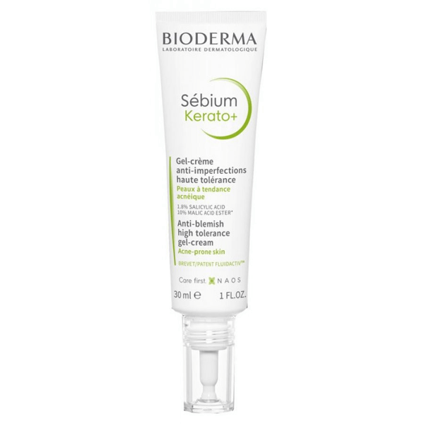 Bioderma Sèbium Kerato+ Cover 30 ml Gel-Crema Colorata Anti-Imperfezioni per Pelle a Tendenza Acneica