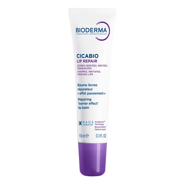 Bioderma Cicabio Lip Repair Balsamo Riparatore per Labbra Screpolate e Irritate 10 ml