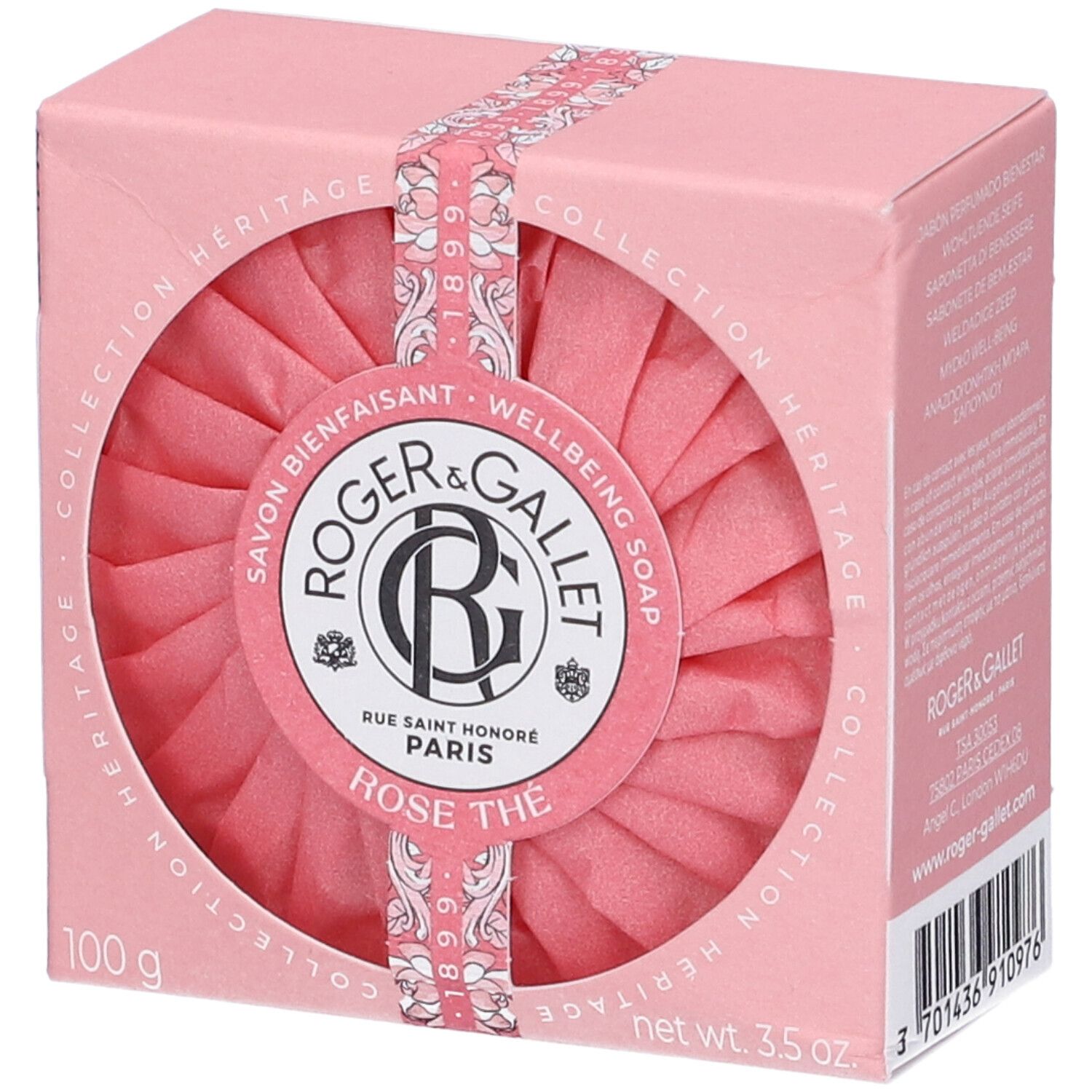 ROGER&GALLET Heritage Rose The Saponetta 100 g Sapone