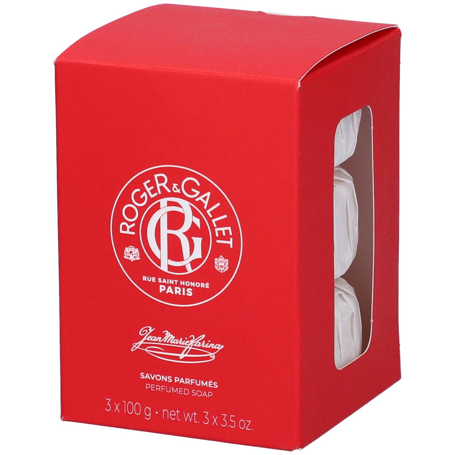 Roger&Gallet Jean Marie Farina - Box Saponette Profumata Eau de Cologne,3 x 100g — confronto prezzi