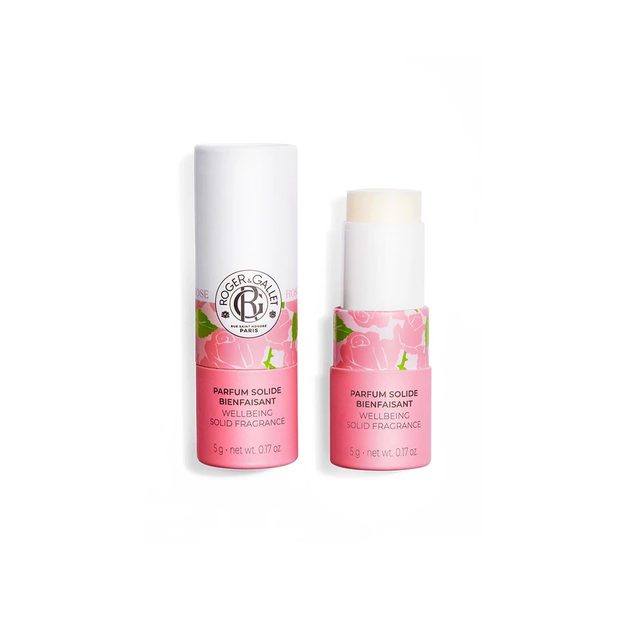 Roger & Gallet Rose Parfum Solide - Profumo rilassante al profumo di rosa - 5 g