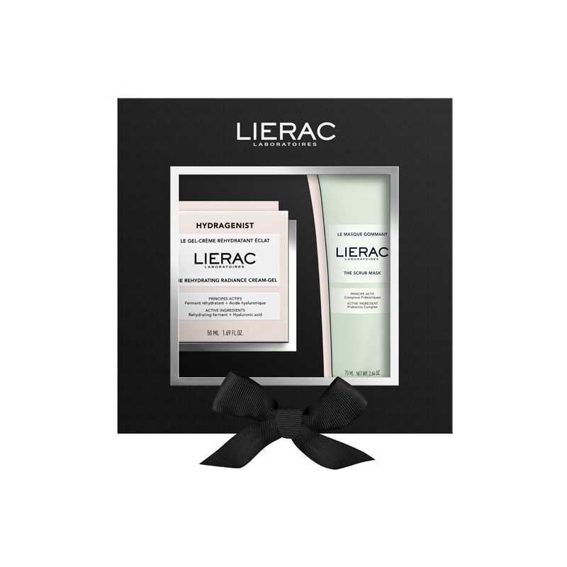 Lierac Hydragenist - Cofanetto Gel-Crema Reidratante Illuminante 50ml + Maschera Esfoliante 75ml — confronto prezzi